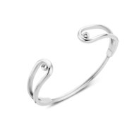 Melano Twisted Double Loop Bracelet Silver-coloured