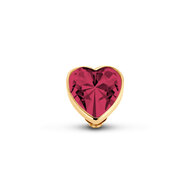 Melano Twisted Heart Stone Goldplated Fuchsia