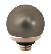 Melano Twisted Pearl Meddy Rose Gold Forrest Green