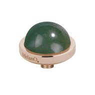 MelanO Vivid Edelsteen Aufsatz Roségoldfarben Mosagate