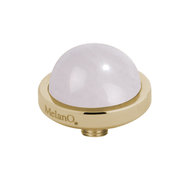 MelanO Vivid Edelsteen Aufsatz Goldfarben Rose Quartz