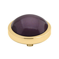 MelanO Vivid Parel Meddy Edelstaal Goud Aubergine 