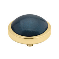 MelanO Vivid Perle Aufsatz Goldfarben Grey Blue