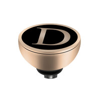 MelanO Twisted Alphabet Setting Stainless Steel Rose Gold D