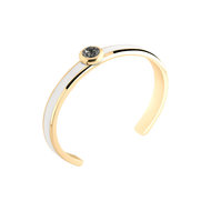 MelanO Vivid  Veronica Resin Bangle Edelstaal White Goud