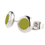 MelanO Vivid Earrings Resin Autumn Green