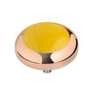 MelanO Vivid Setting Stainless Steel Rose Gold Yellow