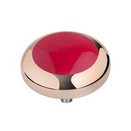 MelanO Vivid Setting Edelstaal Rose Goud Rubin Red