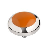 MelanO Vivid Setting Stainless Steel Silver Orange