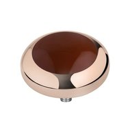 MelanO Vivid Setting Edelstaal Rose Goud Brown