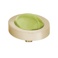 Melano Vivid Aufsatz Oval Goldfarben Zirkonia Bal Lime