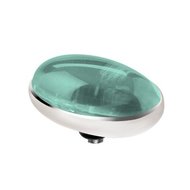Melano Twisted Meddy Oval Stainless Steel Turquoise