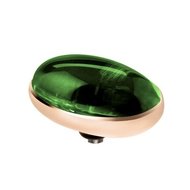 Melano Twisted Aufsatz Oval Olive Roségoldfarben