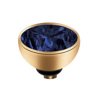 Melano Twisted Aufsatz Zirkonia Goldfarben Navy Blue