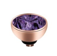 Melano Roségoldfarben Twisted Aufsatz Zirkonia Purple