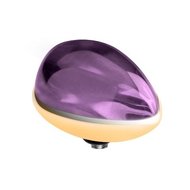 Melano Twisted Meddy Pear Stainless Steel Purple Gold-coloured