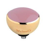 Melano Twisted Resin Meddy Stainless Steel Gold-coloured Light Pink
