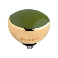 Melano Twisted Resin Meddy Stainless Steel Gold-coloured Olive