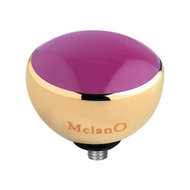 Melano Twisted Resin Aufsatz Goldfarben Pink