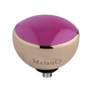 Melano Twisted Resin Meddy Stainless Steel Rose Gold-coloured Pink