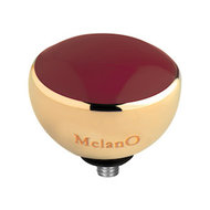 Melano Twisted Resin Meddy Stainless Steel Gold-coloured Red