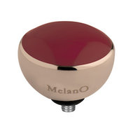 Melano Twisted Resin Meddy Stainless Steel Rose Gold-coloured Red