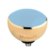 Melano Twisted Resin Aufsatz Goldfarben Light Blue