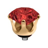 Melano Twisted Crown Aufsatz Goldfarben China Red