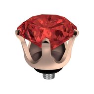 Melano Twisted Crown Stainless Steel Meddy Rose Gold-coloured China Red