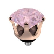 Melano Twisted Crown Stainless Steel Meddy Rose Gold-coloured Milk Pink