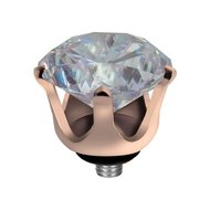 Melano Twisted Crown Stainless Steel Meddy Rose Gold-coloured Moonstone