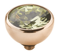 Melano Twisted Aufsatz Zirkonia Roségoldfarben Khaki