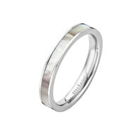 Melano Twisted Ring Sofia Stainless Steel Silver-coloured Abalone