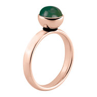 MelanO Twisted Tracy Ring Edelstaal Rose Goud