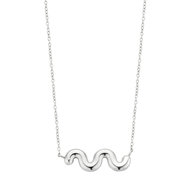 Melano Friends Necklace Crinkle Silver-Coloured