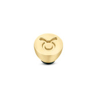 Melano Twisted Zodiac Sign Meddy Stainless Steel Gold-coloured Bull