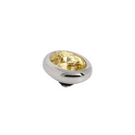 Melano Twisted Meddy Oval Zilverkleurig Gold-coloured Shadow