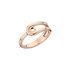 Melano Twisted Ring Taheera Edelstaal Rose Goudkleurig_