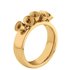Melano Twisted Ring Tess Edelstaal Goudkleurig_