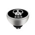 MelanO Twisted Girls Setting Edelstaal Zilver Happy Skull Black_