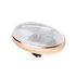 Melano Twisted Meddy Oval Stainless Steel Rose Gold-coloured White_