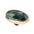 Melano Twisted Meddy Oval Stainless Steel Rose Gold-coloured Transparent Black_