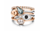 Melano Twisted Meddy 8mm Pear Rose Gold-coloured Crystal_
