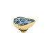 Melano Twisted Meddy 8mm Pear Gold-coloured Midnight_