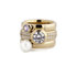 Melano Vivid Stainless Steel Ring Rose Gold-coloured Vicky Zirkonia Crystal_