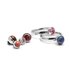 Melano Twisted Tracy Ring Edelstaal Zwart_