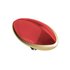 Melano Twisted Meddy Marquise Edelstaal China Red Goudkleurig_